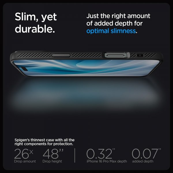Spigen iPhone 16 Pro Max Cover Liquid Air Mat Sort