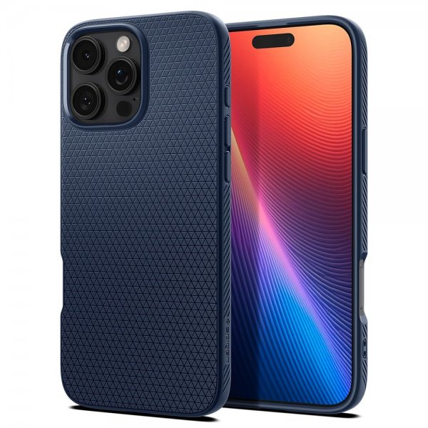 Spigen iPhone 16 Pro Max Cover Liquid Air Navy Blue