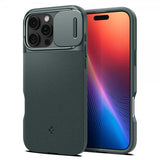 Spigen iPhone 16 Pro Max Cover Optik Armor MagFit Abyss Green
