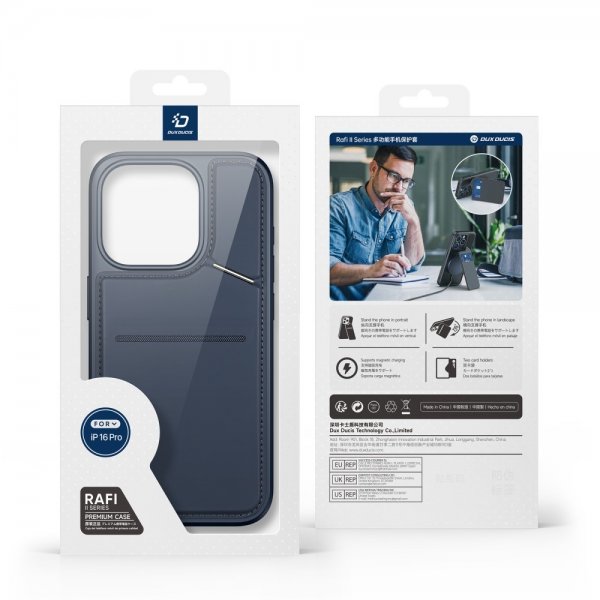Dux Ducis iPhone 16 Pro Max Cover Rafi II Series MagSafe Blå