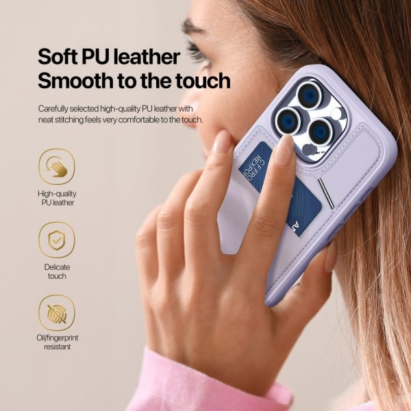 Dux Ducis iPhone 16 Pro Max Cover Rafi II Series MagSafe Lilla