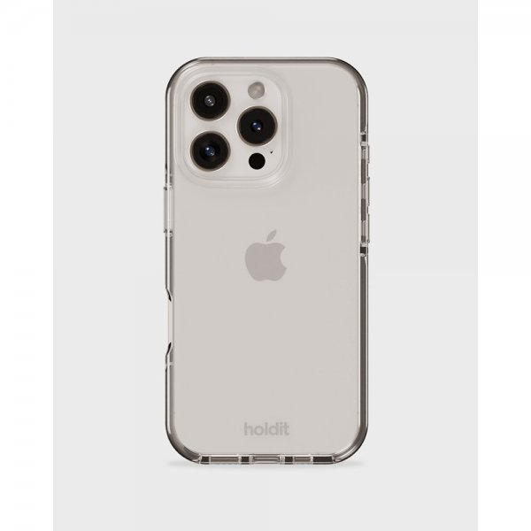 holdit iPhone 16 Pro Max Cover Seethru Hvid