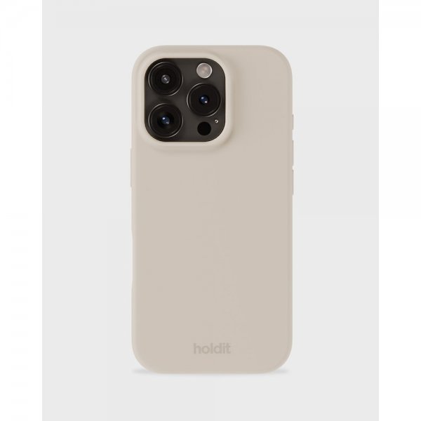 holdit iPhone 16 Pro Max Cover Silikone Lys Beige