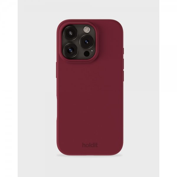 holdit iPhone 16 Pro Max Cover Silikone Red Velvet