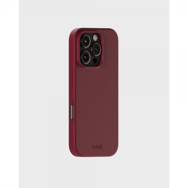 holdit iPhone 16 Pro Max Cover Silikone Red Velvet