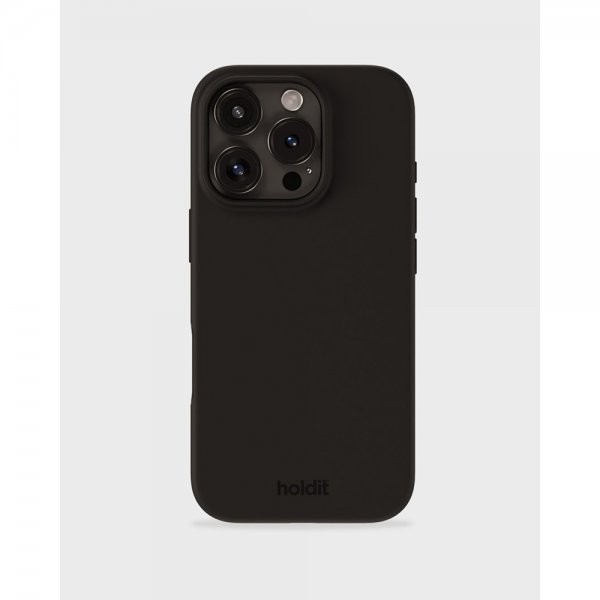 holdit iPhone 16 Pro Max Cover Silikone Sort