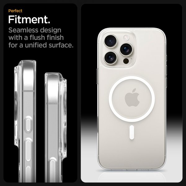 Spigen iPhone 16 Pro Max Cover Thin Fit T MagFit Klar Hvid