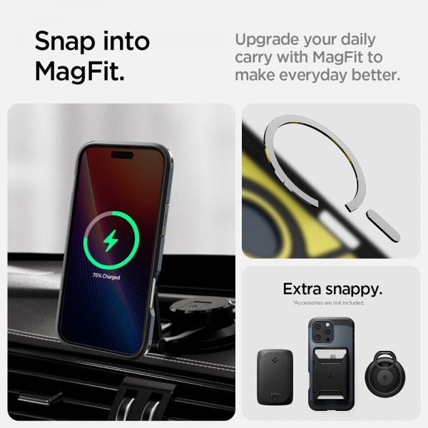 Spigen iPhone 16 Pro Max Cover Tough Armor MagFit Metal Slate