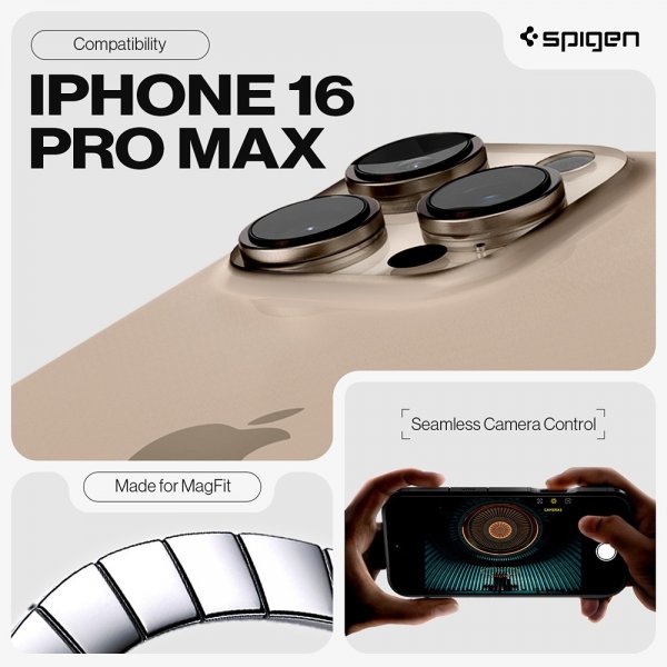 Spigen iPhone 16 Pro Max Cover Tough Armor T MagFit Metal Slate