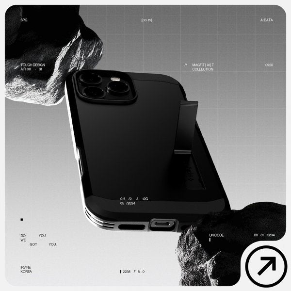 Spigen iPhone 16 Pro Max Cover Tough Armor T MagFit Sort