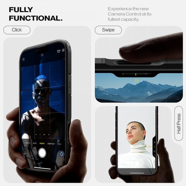 Spigen iPhone 16 Pro Max Cover Tough Armor T MagFit Sort