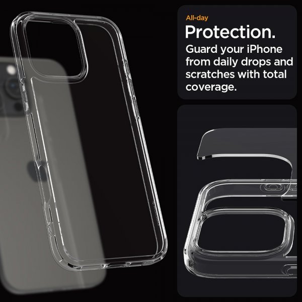 Spigen iPhone 16 Pro Max Cover Ultra Hybrid Crystal Clear