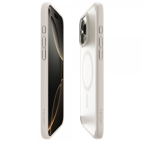 Spigen iPhone 16 Pro Max Cover Ultra Hybrid MagFit Frost Natural Titanium