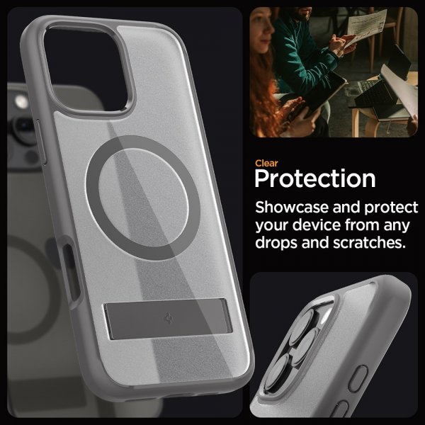 Spigen iPhone 16 Pro Max Cover Ultra Hybrid S MagFit Frost Gray