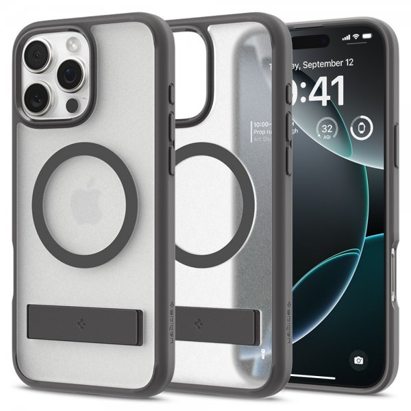 Spigen iPhone 16 Pro Max Cover Ultra Hybrid S MagFit Frost Gray