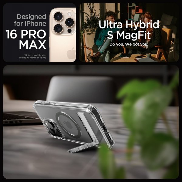 Spigen iPhone 16 Pro Max Cover Ultra Hybrid S MagFit Graphite