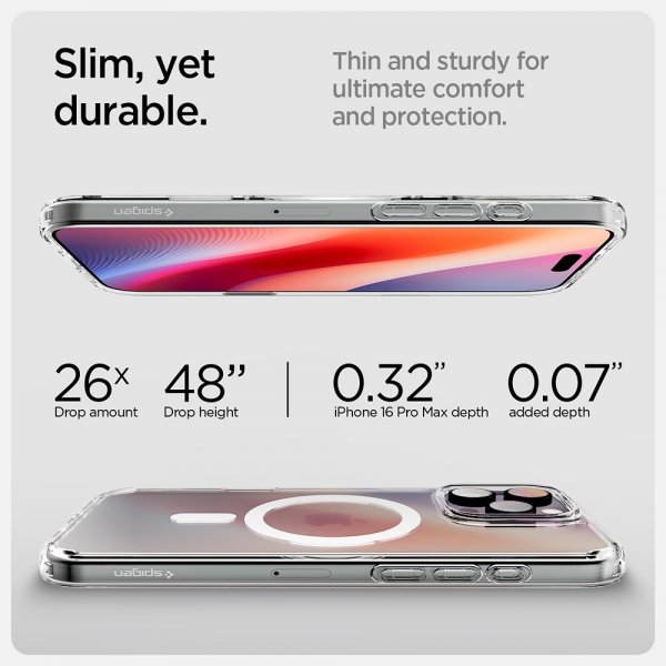 Spigen iPhone 16 Pro Max Cover Ultra Hybrid T MagFit Clear White