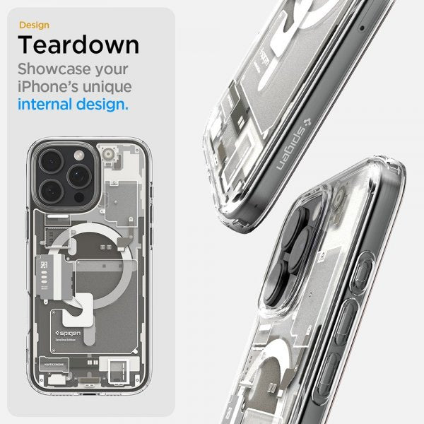 Spigen iPhone 16 Pro Max Cover Ultra Hybrid Zero One MagFit Natural Titanium