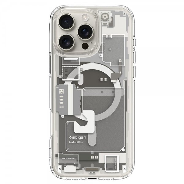 Spigen iPhone 16 Pro Max Cover Ultra Hybrid Zero One MagFit Natural Titanium