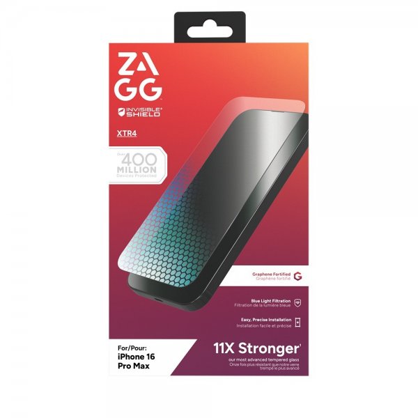 ZAGG InvisibleShield iPhone 16 Pro Max Skærmbeskytter Glass XTR4