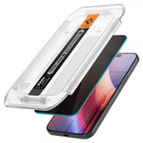 Spigen iPhone 16 Pro Max/iPhone 17 Pro Max Skærmbeskyttelse GLAS.tR EZ Fit Privacy 2-pak