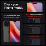 Spigen iPhone 16 Pro Max/iPhone 17 Pro Max Skærmbeskyttelse GLAS.tR EZ Fit Privacy 2-pak
