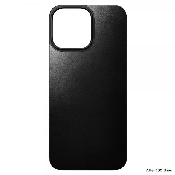 Nomad iPhone 16 Pro Max Skin Magnetisk Læder Bagside Sort
