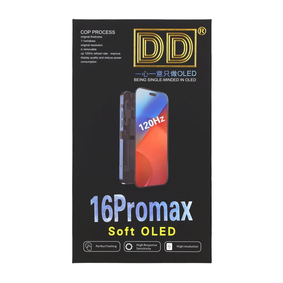 iPhone 16 Pro Max Soft OLED-skærm Premium - DD