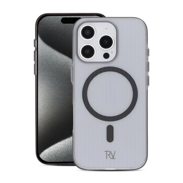 Rvelon iPhone 16 Pro Cover Riflet MagSafe Grå