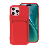 iPhone 16 Pro Cover Kortholder Rød