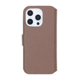Rvelon iPhone 16 Pro Etui Ægte læder Kortplads Brun