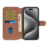 Rvelon iPhone 16 Pro Cover Magnetisk Aftageligt Etui Brun