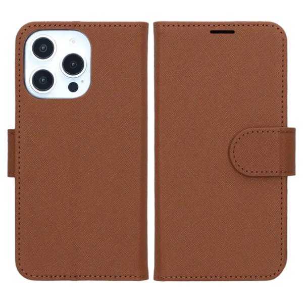 iPhone 16 Pro Cover med Stativ Brun
