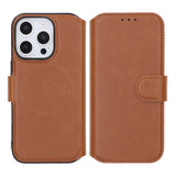 Rvelon iPhone 16 Pro Cover 4 Kortrum MagSafe Brun