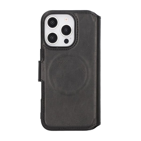 Rvelon iPhone 16 Pro Cover 4 Kortlommer MagSafe Sort