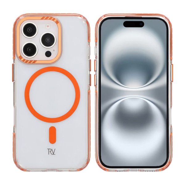 Rvelon iPhone 16 Pro Cover TPU MagSafe Orange