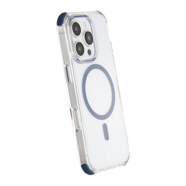 Rvelon iPhone 16 Pro Cover Stødsikkert MagSafe Blå