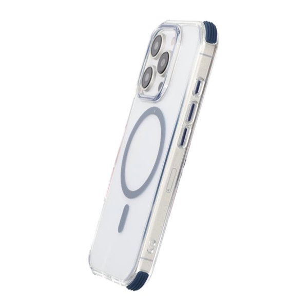 Rvelon iPhone 16 Pro Cover Stødsikkert MagSafe Blå