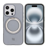 Rvelon iPhone 16 Pro Cover Roterbart MagSafe Stativ Grå