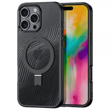 Dux Ducis iPhone 16 Pro Cover Aimo Series MagSafe Kickstand Sort