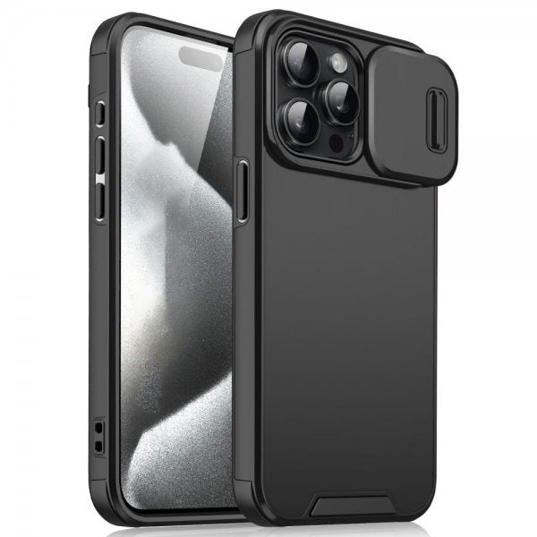 iPhone 16 Pro Cover Kameraskjuler Sort