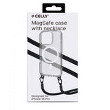 Celly iPhone 16 Pro Cover Freedom Necklace MagSafe Transparent