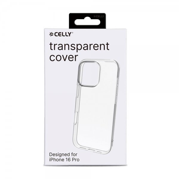 Celly iPhone 16 Pro Cover GELSKIN Gennemsigtigt