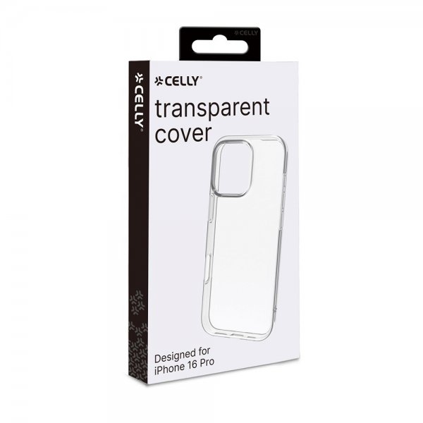 Celly iPhone 16 Pro Cover GELSKIN Gennemsigtigt