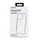 Celly iPhone 16 Pro Cover GELSKINMAG MagSafe Transparent Hvid