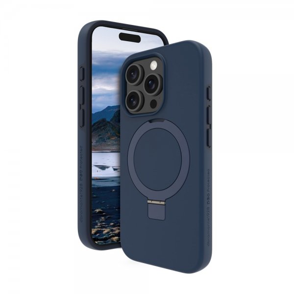 dbramante1928 iPhone 16 Pro Cover Iceland Ultra D3O MagSafe Kickstand Blå