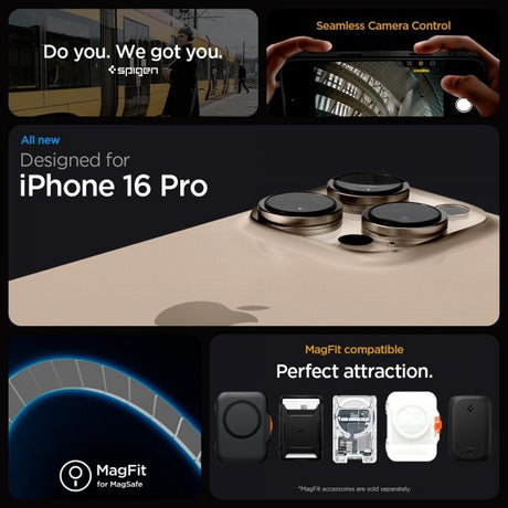 Spigen iPhone 16 Pro Cover Liquid Air T MagFit Matte Black