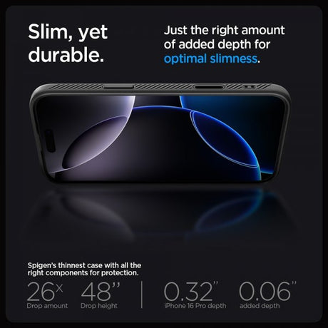 Spigen iPhone 16 Pro Cover Liquid Air T MagFit Matte Black
