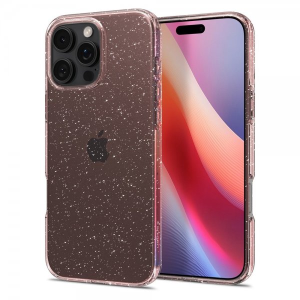 Spigen iPhone 16 Pro Cover Liquid Crystal Glitter Rose Quartz