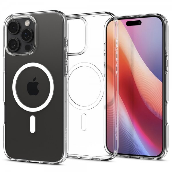 Spigen iPhone 16 Pro Cover Liquid Crystal MagFit Crystal Clear
